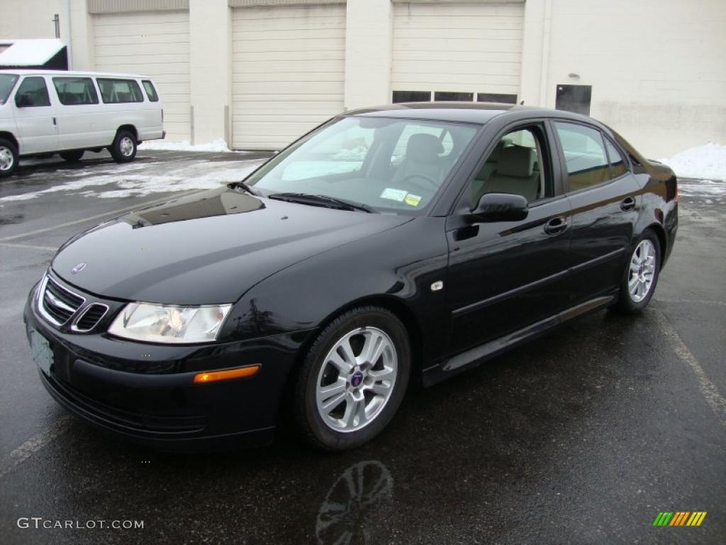 Black 2006 Saab 9-3 2.0T Sport Sedan Exterior Photo #44571965