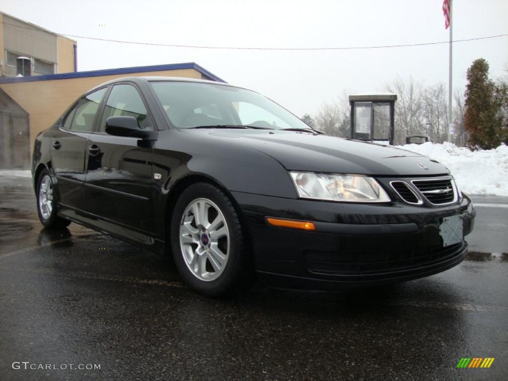 Black 2006 Saab 9-3 2.0T Sport Sedan Exterior Photo #44572025