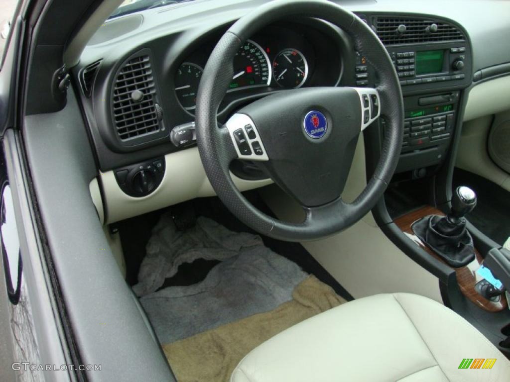 2006 Saab 9-3 2.0T Sport Sedan Parchment Dashboard Photo #44572141
