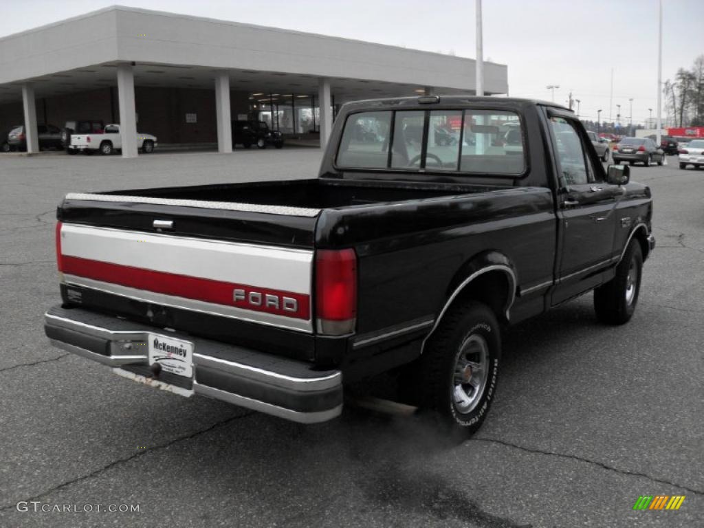Black 1990 Ford F150 XLT Lariat Regular Cab Exterior Photo #44573589