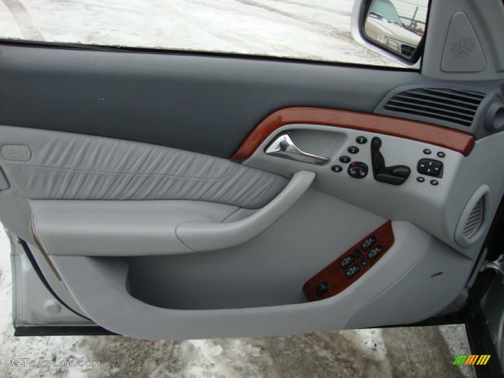 2001 Mercedes-Benz S 430 Sedan Ash Door Panel Photo #44575449