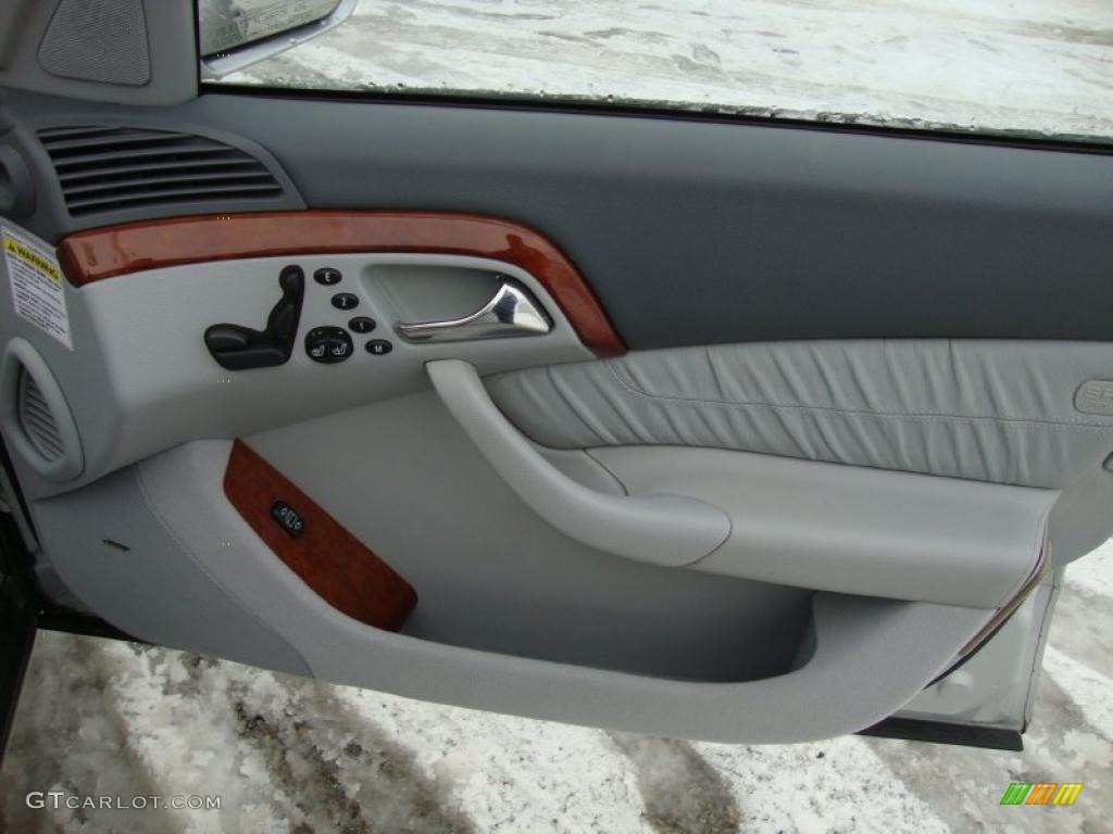2001 Mercedes-Benz S 430 Sedan Ash Door Panel Photo #44575589
