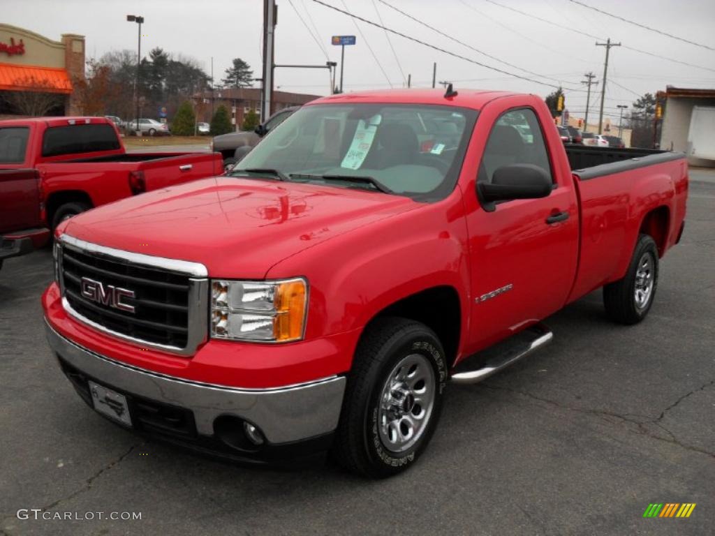 2008 Sierra 1500 Regular Cab - Fire Red / Dark Titanium photo #1