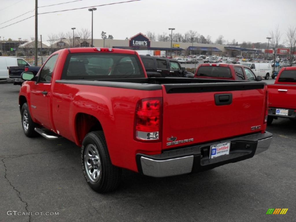 2008 Sierra 1500 Regular Cab - Fire Red / Dark Titanium photo #2