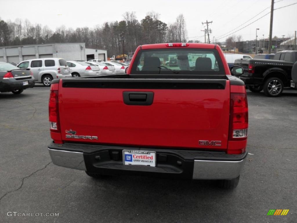 2008 Sierra 1500 Regular Cab - Fire Red / Dark Titanium photo #3