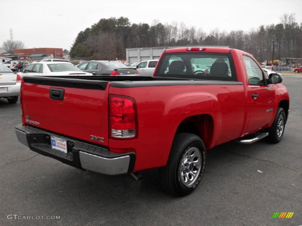 2008 Sierra 1500 Regular Cab - Fire Red / Dark Titanium photo #4