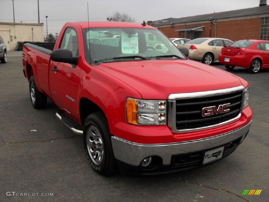 2008 Sierra 1500 Regular Cab - Fire Red / Dark Titanium photo #5