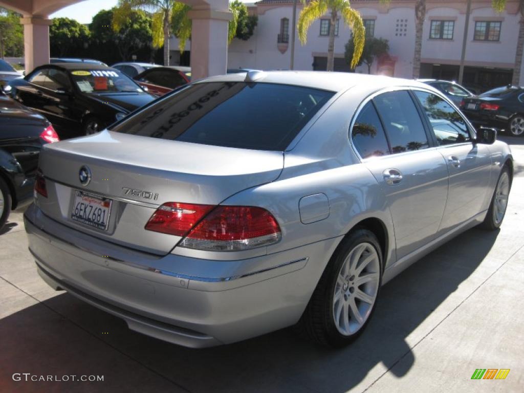 2006 7 Series 750i Sedan - Titanium Silver Metallic / Black/Black photo #2