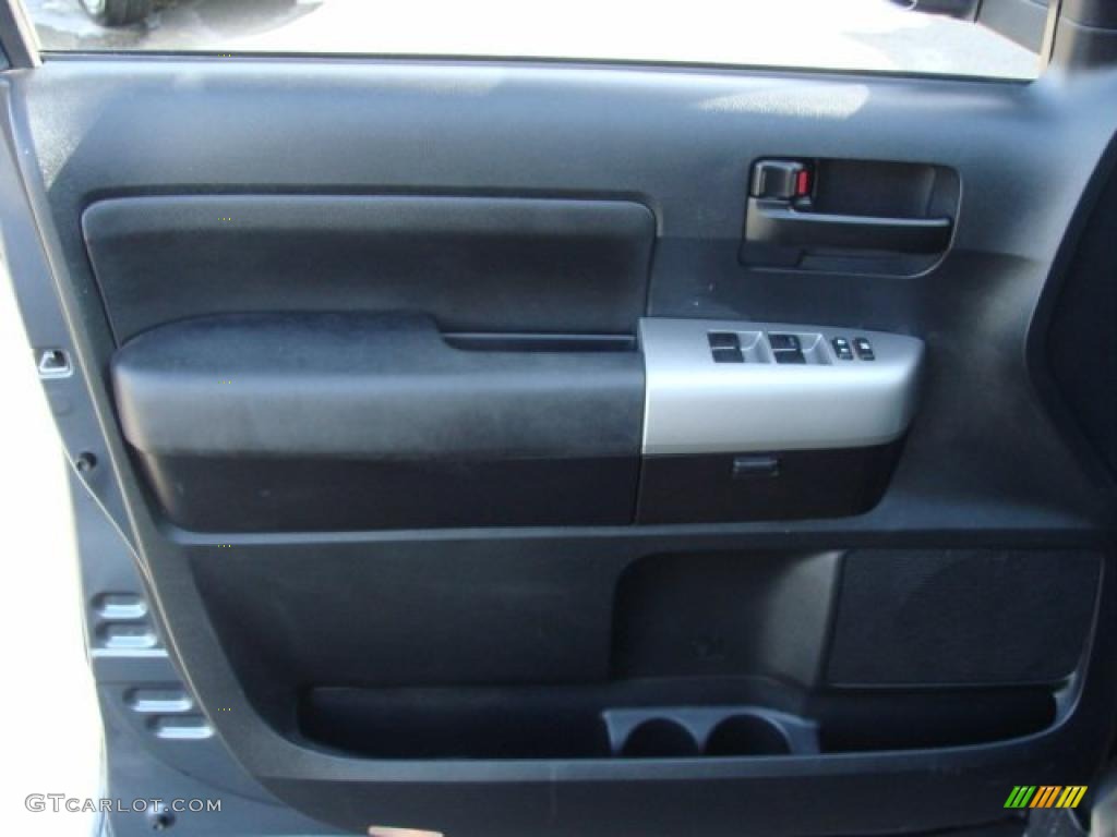 2008 Tundra Double Cab 4x4 - Slate Gray Metallic / Black photo #6