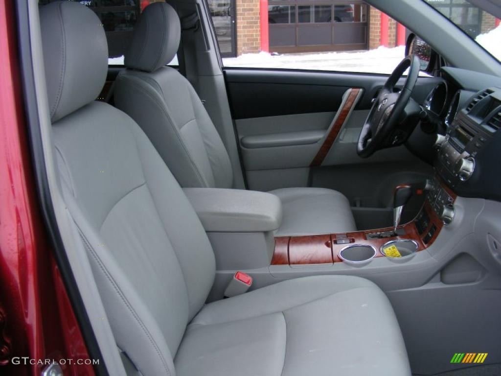 Ash Gray Interior 2008 Toyota Highlander Limited Photo #44582822