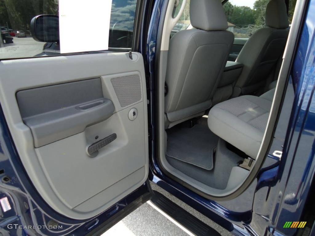 2008 Ram 1500 Big Horn Edition Quad Cab - Patriot Blue Pearl / Medium Slate Gray photo #7