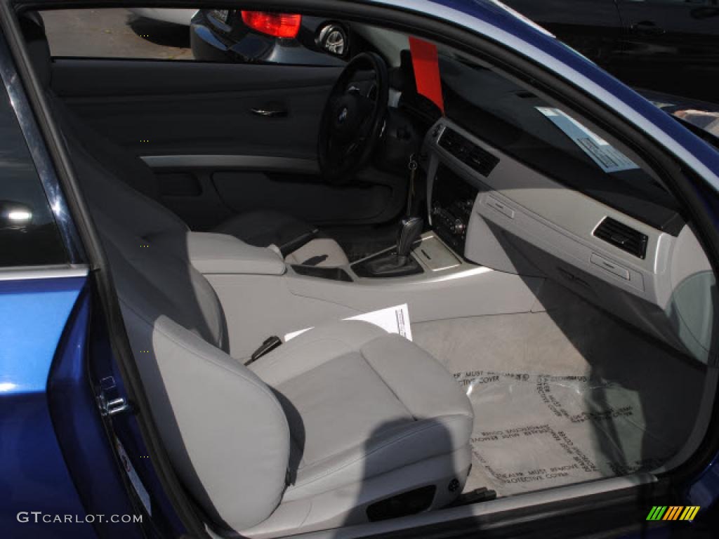 2007 3 Series 335i Coupe - Montego Blue Metallic / Grey photo #4