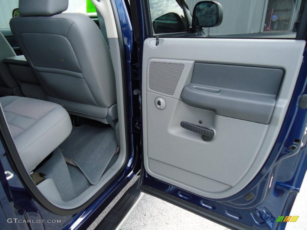 2008 Ram 1500 Big Horn Edition Quad Cab - Patriot Blue Pearl / Medium Slate Gray photo #14