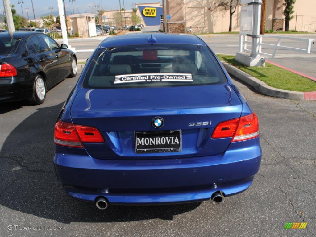 2007 3 Series 335i Coupe - Montego Blue Metallic / Grey photo #9