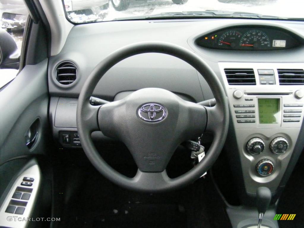 2010 Yaris Sedan - Pacific Blue Metallic / Bisque photo #15