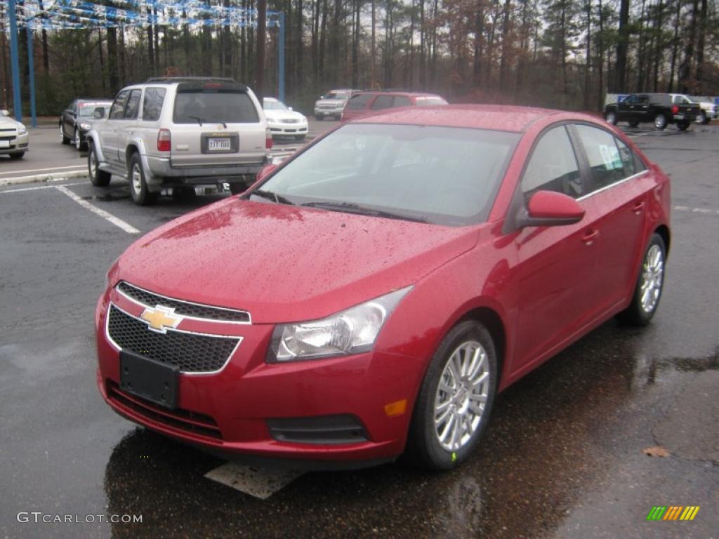 Crystal Red Metallic Tintcoat 2011 Chevrolet Cruze ECO Exterior Photo #44585161