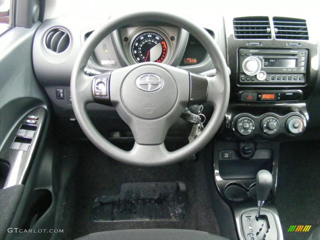 2010 Scion xD Standard xD Model Charcoal Dashboard Photo #44586142