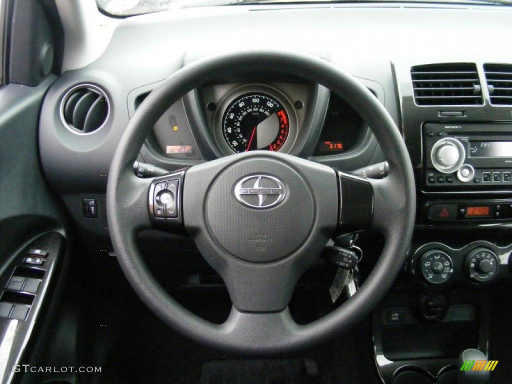 2010 Scion xD Standard xD Model Charcoal Steering Wheel Photo #44586158