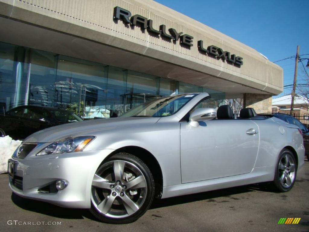 2010 IS 250C Convertible - Tungsten Silver Pearl / Black photo #1