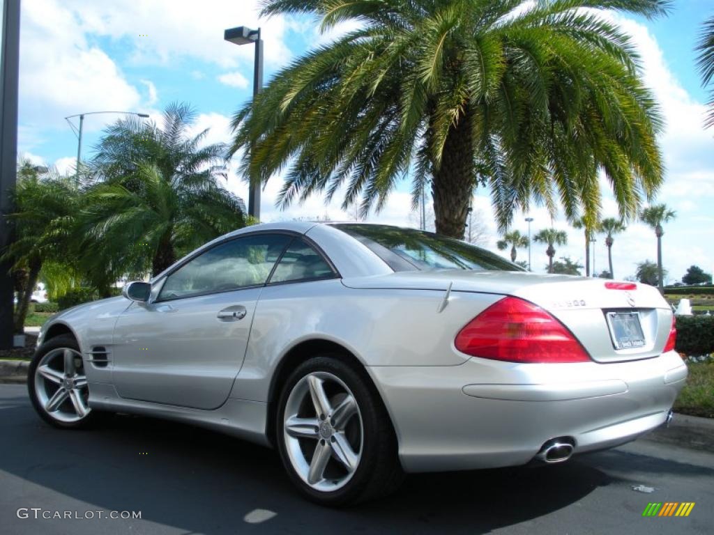 Brilliant Silver Metallic 2004 Mercedes-Benz SL 500 Roadster Exterior Photo #44592083
