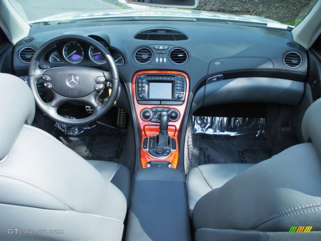 2004 Mercedes-Benz SL 500 Roadster Charcoal Dashboard Photo #44592301