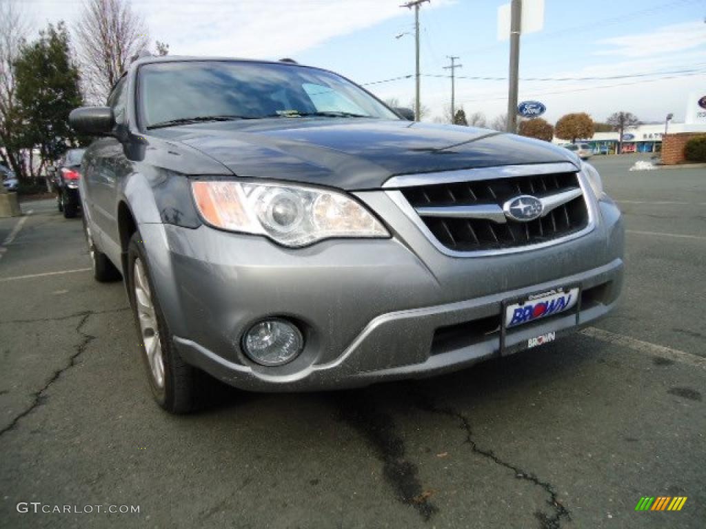 2009 Outback 2.5i Limited Wagon - Diamond Gray Metallic / Off Black photo #1