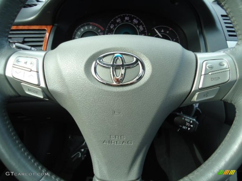 2007 Toyota Solara SLE V6 Coupe Dark Charcoal Steering Wheel Photo #44593676