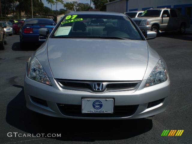 2007 Accord EX Coupe - Alabaster Silver Metallic / Gray photo #2