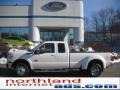 2011 Oxford White Ford F350 Super Duty Lariat SuperCab 4x4 Dually  photo #1