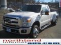 Oxford White - F350 Super Duty Lariat SuperCab 4x4 Dually Photo No. 2