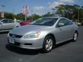 2007 Alabaster Silver Metallic Honda Accord EX Coupe  photo #3