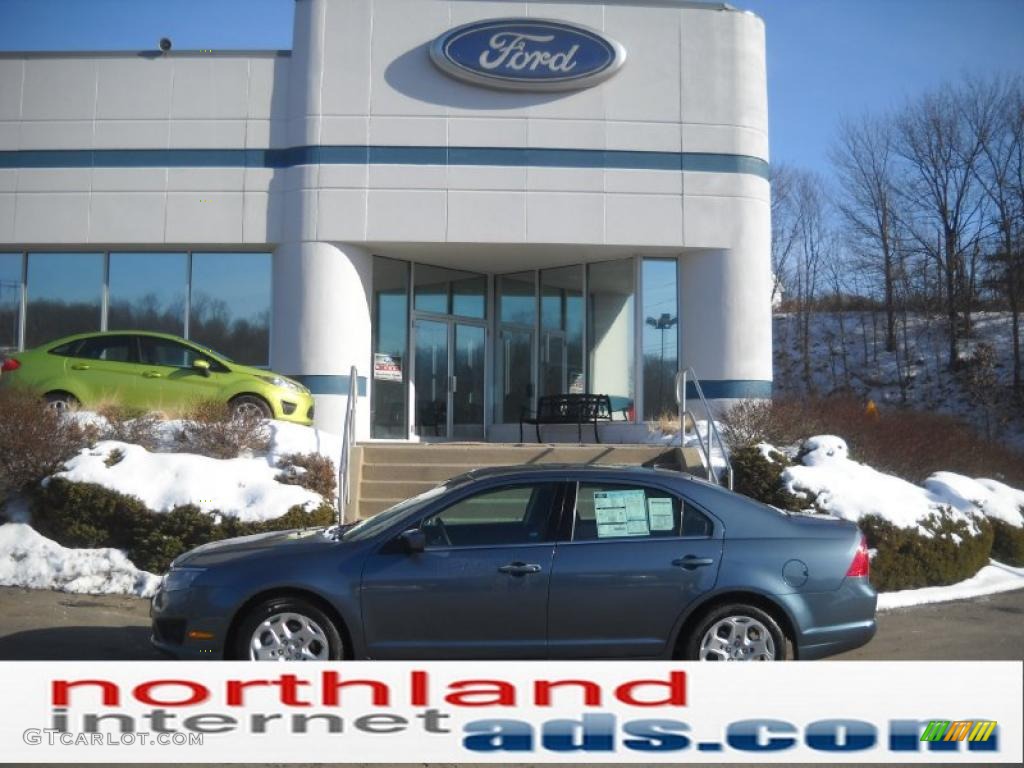 2011 Fusion SE - Steel Blue Metallic / Charcoal Black photo #1