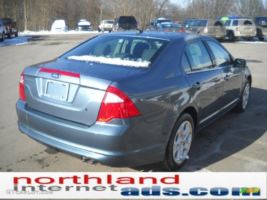 2011 Fusion SE - Steel Blue Metallic / Charcoal Black photo #6