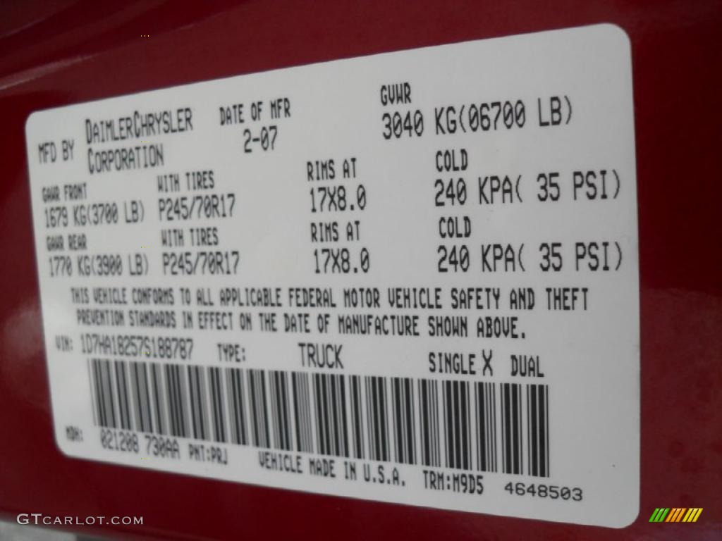2007 Ram 1500 SLT Quad Cab - Flame Red / Medium Slate Gray photo #6