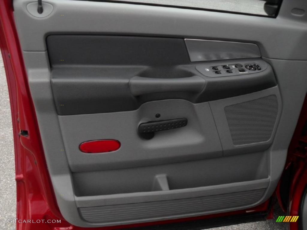2007 Ram 1500 SLT Quad Cab - Flame Red / Medium Slate Gray photo #9