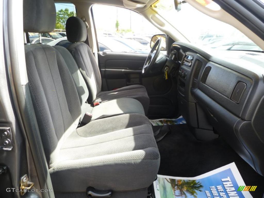 2003 Ram 1500 SLT Quad Cab - Graphite Metallic / Dark Slate Gray photo #12