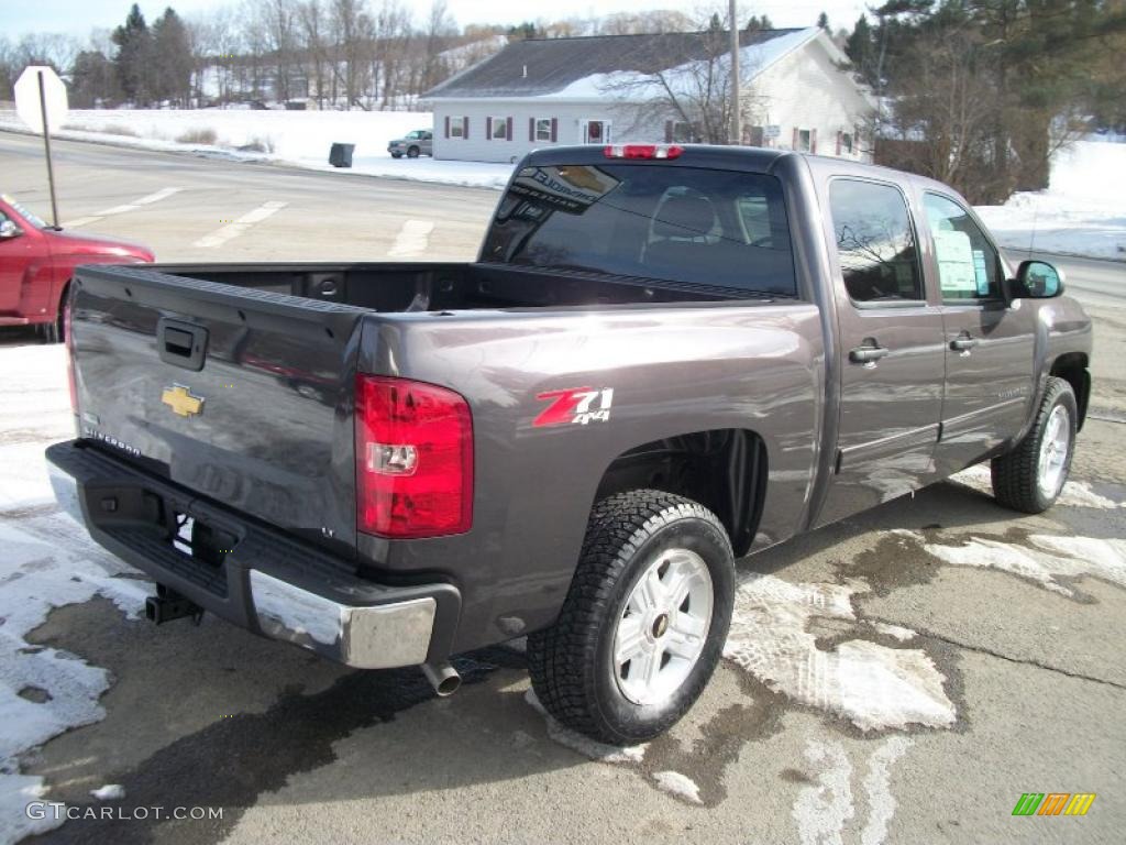 Taupe Gray Metallic 2011 Chevrolet Silverado 1500 LT Crew Cab 4x4 Exterior Photo #44600960