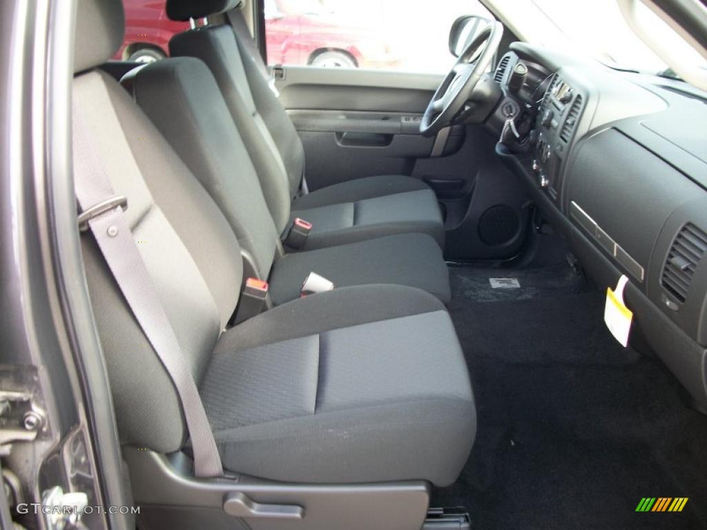 Ebony Interior 2011 Chevrolet Silverado 1500 LT Crew Cab 4x4 Photo #44601248