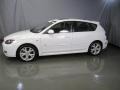 2008 Crystal White Pearl Mica Mazda MAZDA3 s Grand Touring Hatchback  photo #3