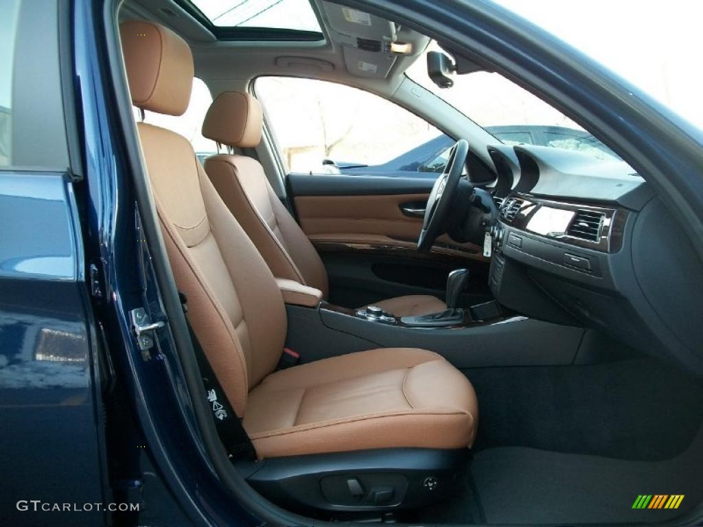 2011 3 Series 328i xDrive Sedan - Deep Sea Blue Metallic / Saddle Brown Dakota Leather photo #29