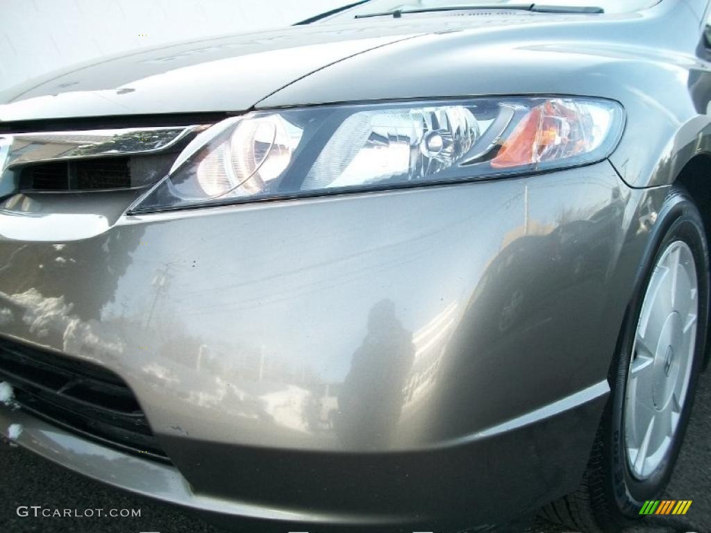 2007 Civic Hybrid Sedan - Borrego Beige Metallic / Ivory photo #31