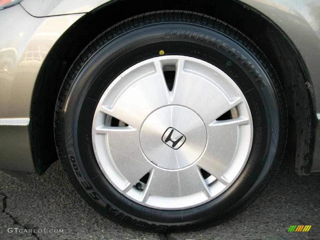 2007 Civic Hybrid Sedan - Borrego Beige Metallic / Ivory photo #32