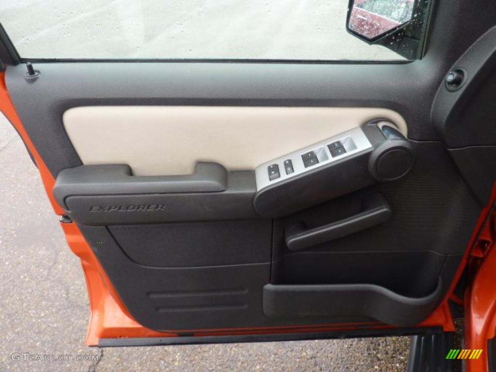 2007 Explorer XLT Ironman Edition 4x4 - Orange Frost Metallic / Black/Stone photo #12