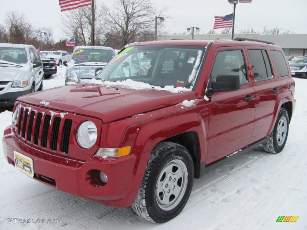 2007 Patriot Sport 4x4 - Inferno Red Crystal Pearl / Pastel Slate Gray photo #1