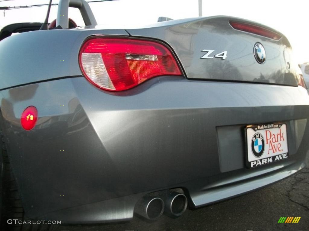 2008 Z4 3.0si Roadster - Space Grey Metallic / Dream Red photo #22