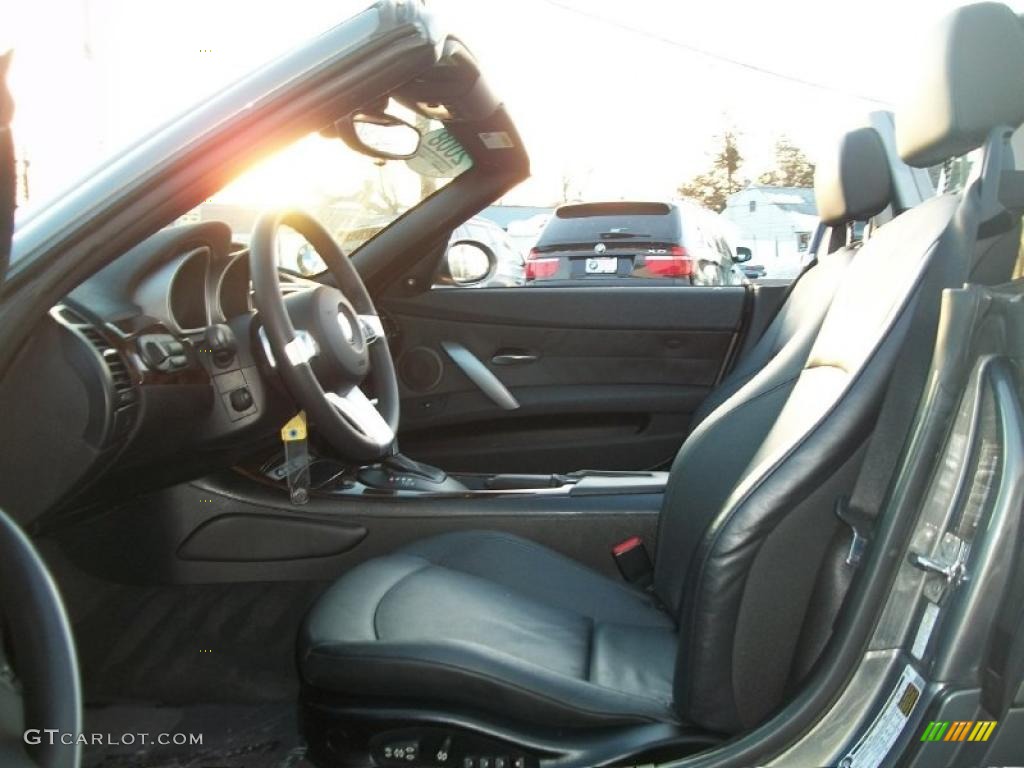 2008 Z4 3.0i Roadster - Space Grey Metallic / Black photo #12