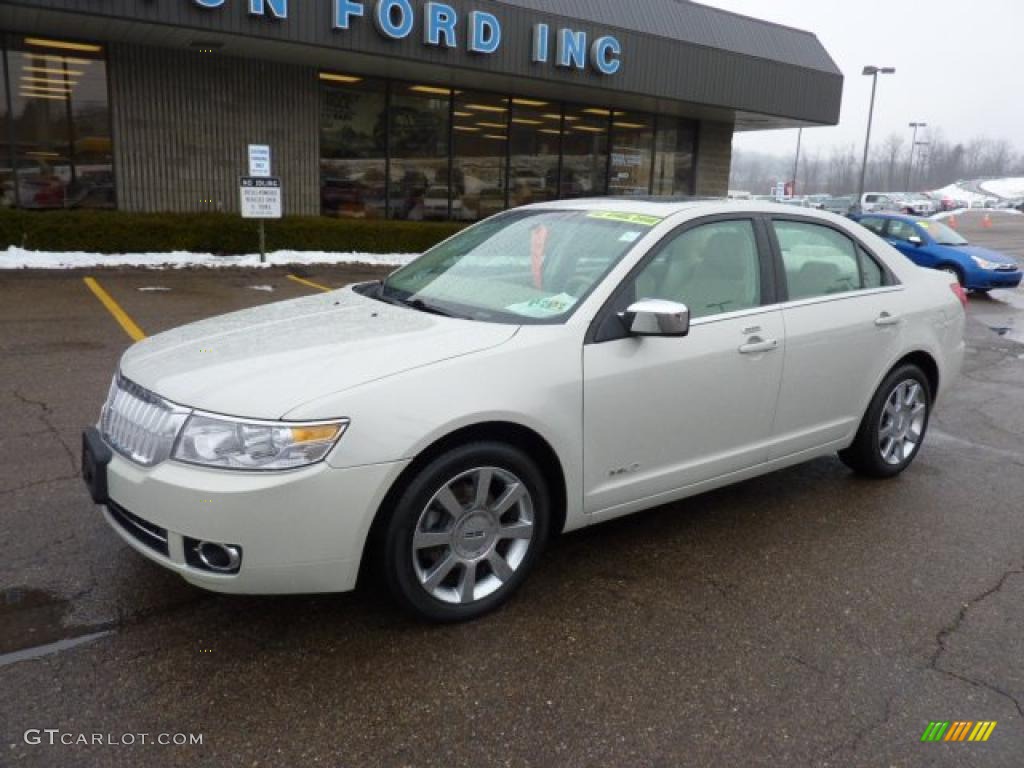 2008 MKZ AWD Sedan - Silver Birch Metallic / Light Stone photo #8