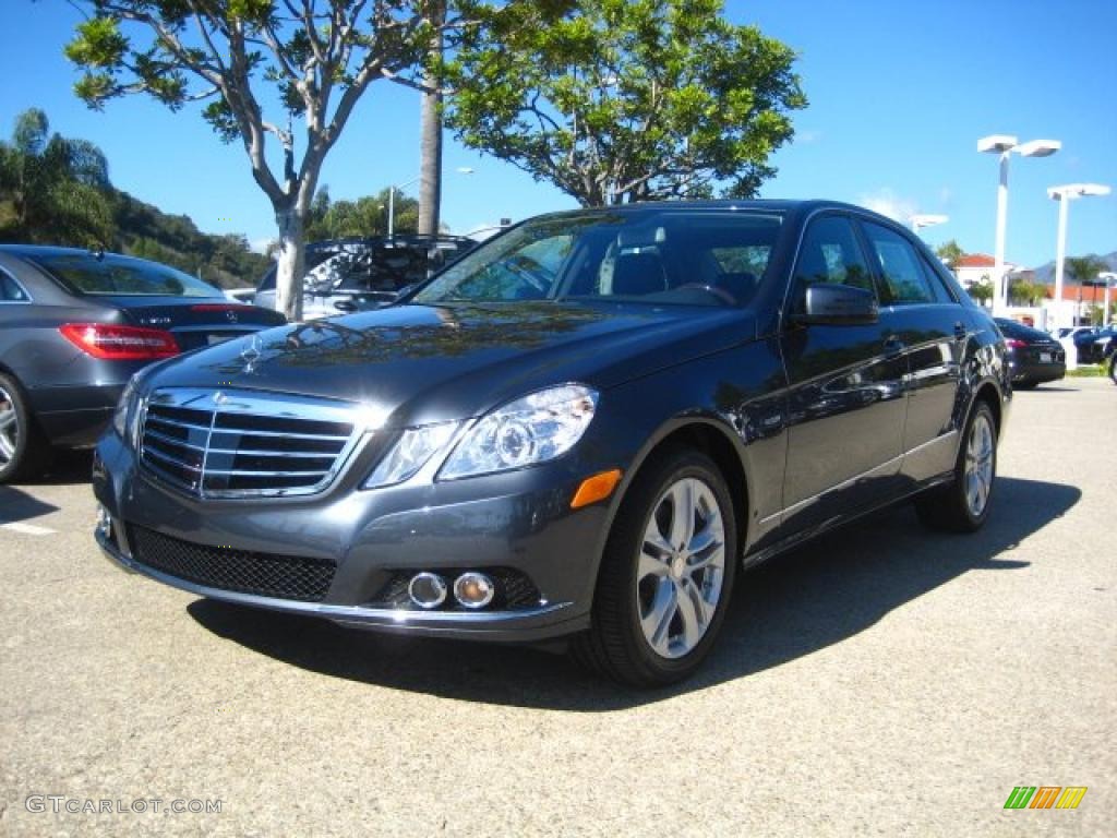 2011 E 350 BlueTEC Sedan - Steel Grey Metallic / Black photo #1