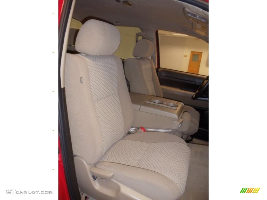 2010 Tundra Double Cab - Radiant Red / Sand Beige photo #17