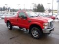 Red - F350 Super Duty XLT Regular Cab 4x4 Photo No. 6